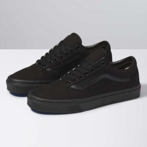 Vans Canvas Old Skool Classic Damen Schwarz Schwarz | 87640JXGR