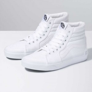 Vans Canvas Sk8-Hi Classic Damen Weiß | 48716VHFL