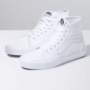 Vans Canvas Sk8-Hi Tapered Classic Damen Weiß | 62450QYHZ