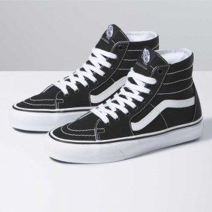 Vans Canvas Sk8-Hi Tapered Classic Damen Schwarz Weiß | 41879CFKS