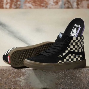 Vans Checkerboard BMX Sk8-Hi Skateschuhe Herren Schwarz Dunkel | 48052BPMK