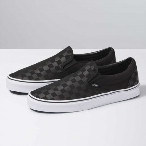 Vans Checkerboard Slip On Schuhe Damen Schwarz Schwarz | 79684UASE