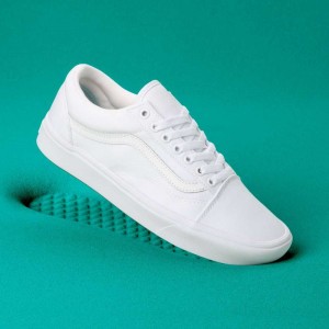 Vans ComfyCush Old Skool Classic Damen Weiß Weiß | 62549VJWE