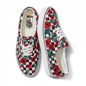 Vans Customs Checkerboard Roses Era Classic Damen | 71629NTRS