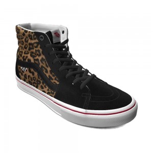 Vans Customs Leopard Sk8-Hi Skateschuhe Damen Leopard | 60724BNDS