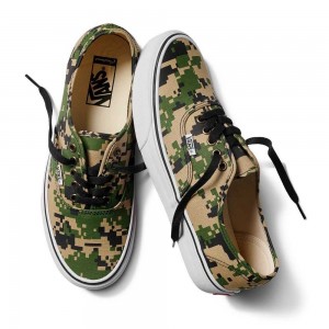 Vans Customs Pixel Camo Authentic Classic Damen Camouflage | 96532CKML