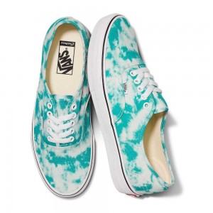 Vans Customs Teal Acid Wash Authentic Classic Damen Türkis Waschen | 39587HBFC