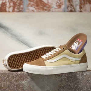 Vans Nubuk/Canvas Old Skool Skateschuhe Damen Braun | 87159JSWF