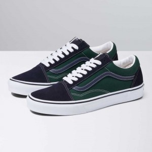 Vans Old Skool Classic Damen Navy Grün | 61759ZJPR