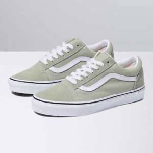 Vans Old Skool Classic Damen Olivgrün Weiß | 46051FYEQ