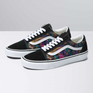 Vans Old Skool Classic Damen Schwarz Mehrfarbig | 95706EYIW