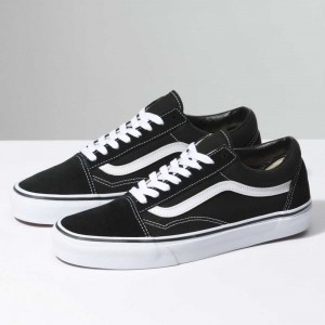 Vans Old Skool Classic Damen Schwarz Weiß | 09413UGVN