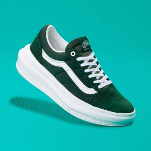 Vans Old Skool Overt CC Classic Damen Dunkelgrün Weiß | 89017OKMA