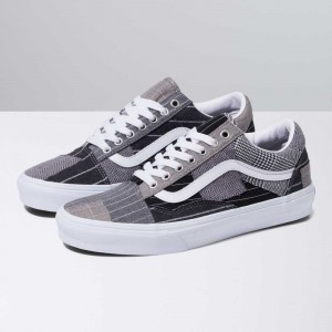 Vans Old Skool Patchwork Classic Damen Grau | 14237YGRC