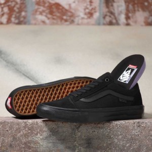 Vans Old Skool Skateschuhe Herren Schwarz Schwarz | 59071SXFA