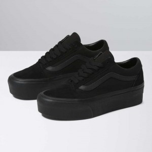 Vans Old Skool Stackform Classic Damen Schwarz Schwarz | 79405VPCF