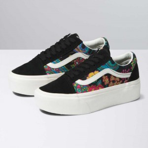 Vans Old Skool Stackform Classic Damen Schwarz | 05143CHXW