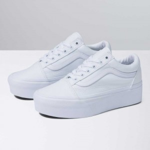 Vans Old Skool Stackform Classic Damen Weiß | 93624BQOS