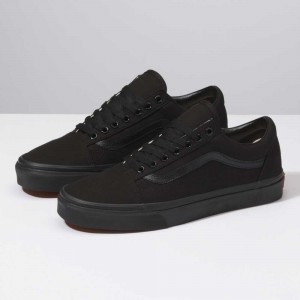 Vans Old Skool Weite Classic Damen Schwarz Schwarz | 67452JHQI