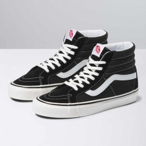 Vans SK8-Hi 38 DX Classic Damen Schwarz Weiß | 76412ZSPQ