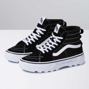 Vans Sentry Sk8-Hi WC Classic Damen Schwarz Weiß | 83260NIOE