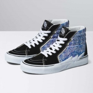 Vans Sk8-Hi Bolt Classic Damen Schwarz | 09483LTFM