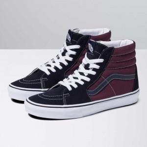 Vans Sk8-Hi Classic Damen Navy | 62195ORBZ