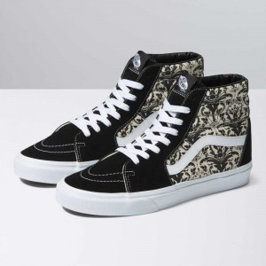 Vans Sk8-Hi Classic Damen Schwarz Beige Weiß | 03172TAUH