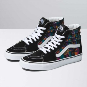 Vans Sk8-Hi Classic Damen Schwarz Mehrfarbig | 54107BLOE