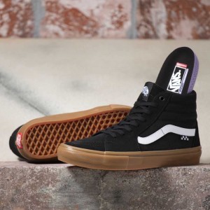 Vans Skate Sk8-Hi Classic Damen Schwarz | 35298LPDS