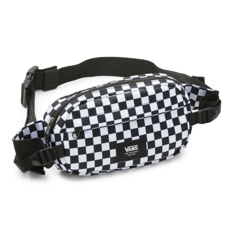 Vans Aliso Hip Pack Rucksäcke Damen Schwarz Weiß | 97256AMCF