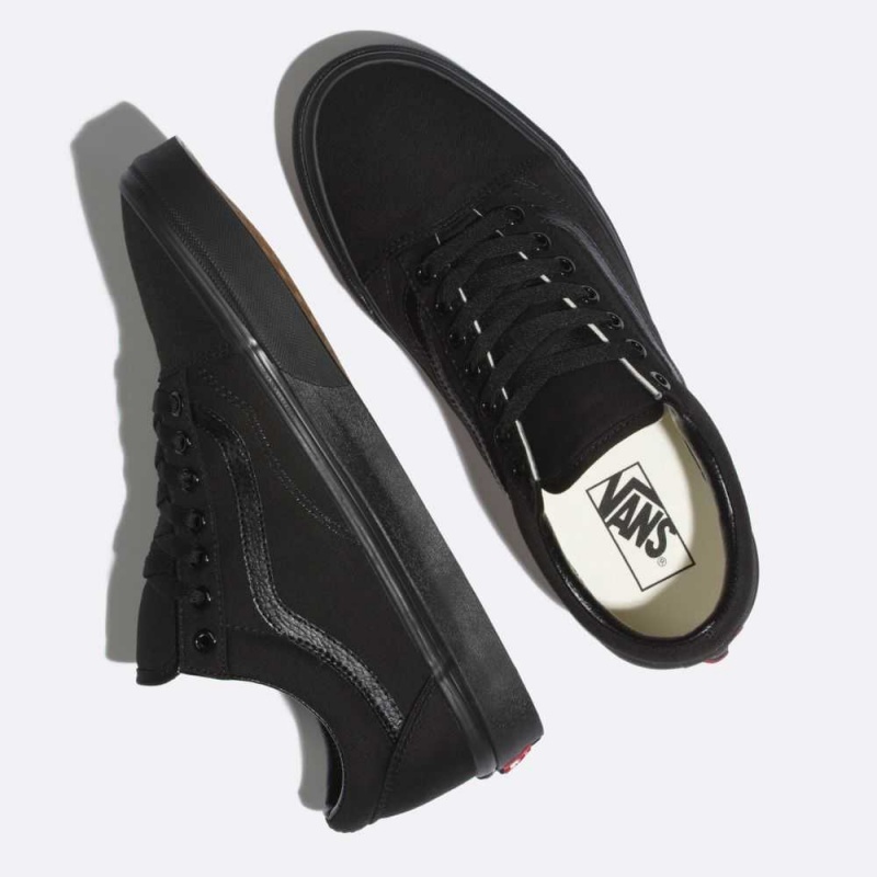 Vans Canvas Old Skool Classic Damen Schwarz Schwarz | 87640JXGR