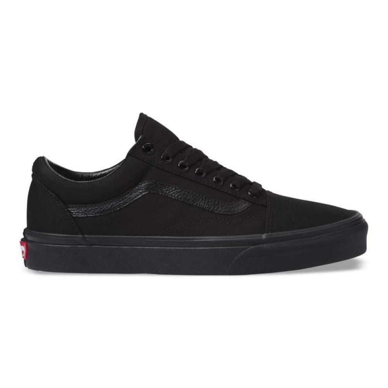 Vans Canvas Old Skool Classic Damen Schwarz Schwarz | 87640JXGR