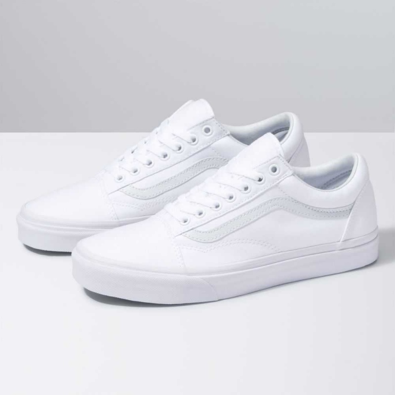 Vans Canvas Old Skool Classic Damen Weiß | 15382QSPZ