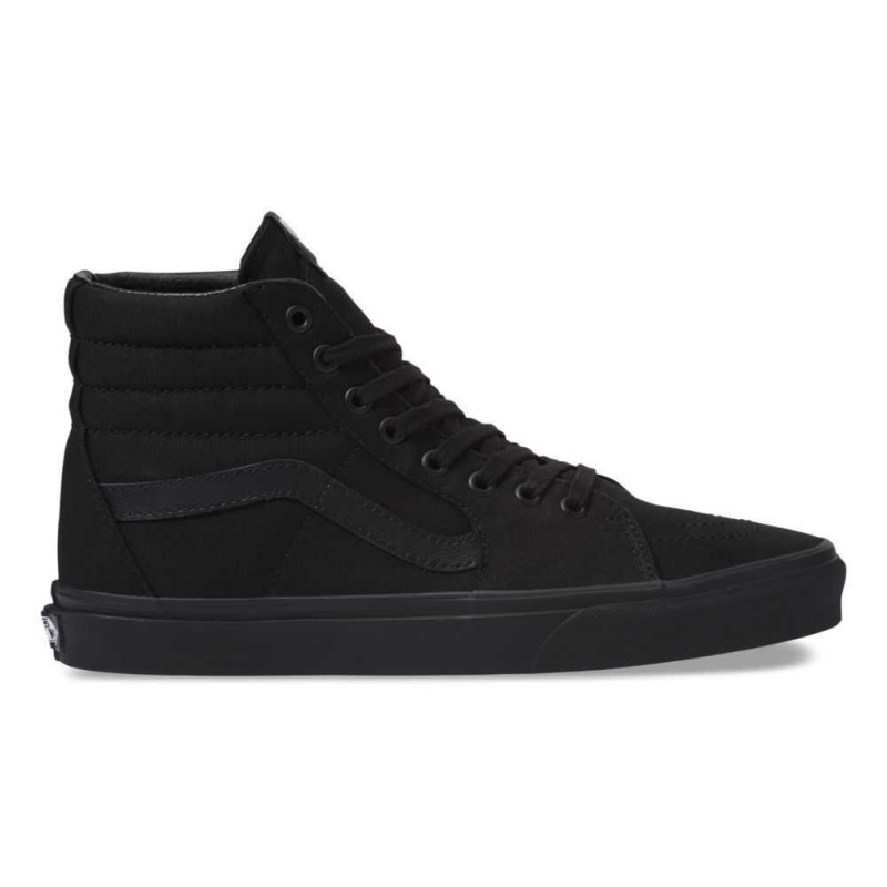 Vans Canvas Sk8-Hi Classic Damen Schwarz Schwarz Schwarz | 46830UYMS