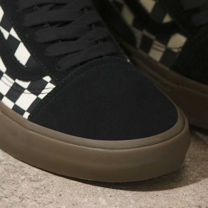 Vans Checkerboard BMX Old Skool Skateschuhe Damen Schwarz Dunkel | 53089FZNH