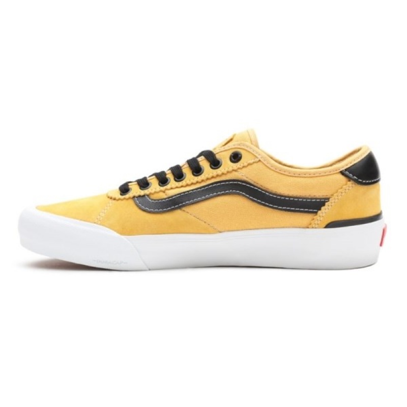 Vans Chima Pro 2 Skateschuhe Damen Gold Schwarz | 06385WPAJ