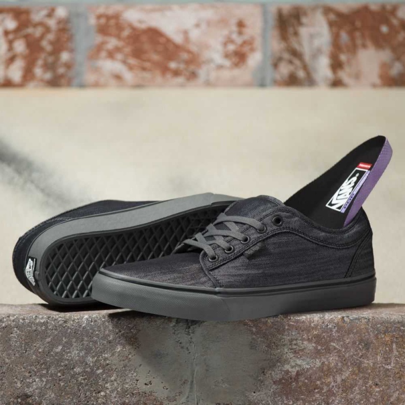 Vans Chukka Low Skateschuhe Damen Blau Grau Schwarz | 46950ZJFH