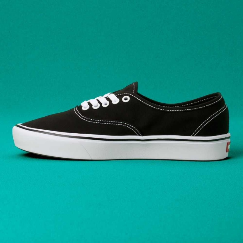 Vans ComfyCush Authentic Classic Damen Schwarz Weiß | 91872FHQS