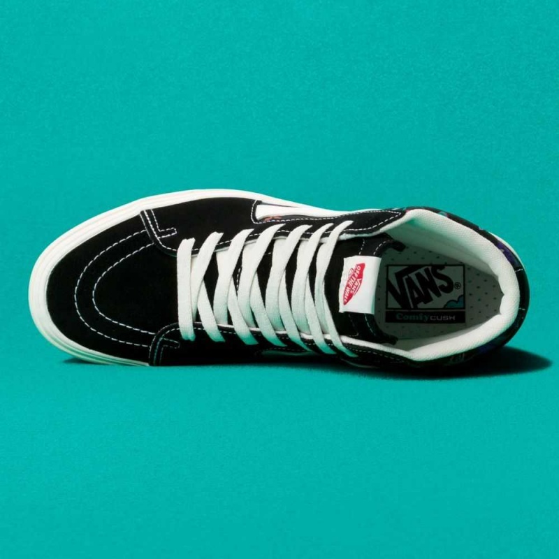 Vans ComfyCush Sk8-Hi Classic Damen Schwarz | 36507RXHE