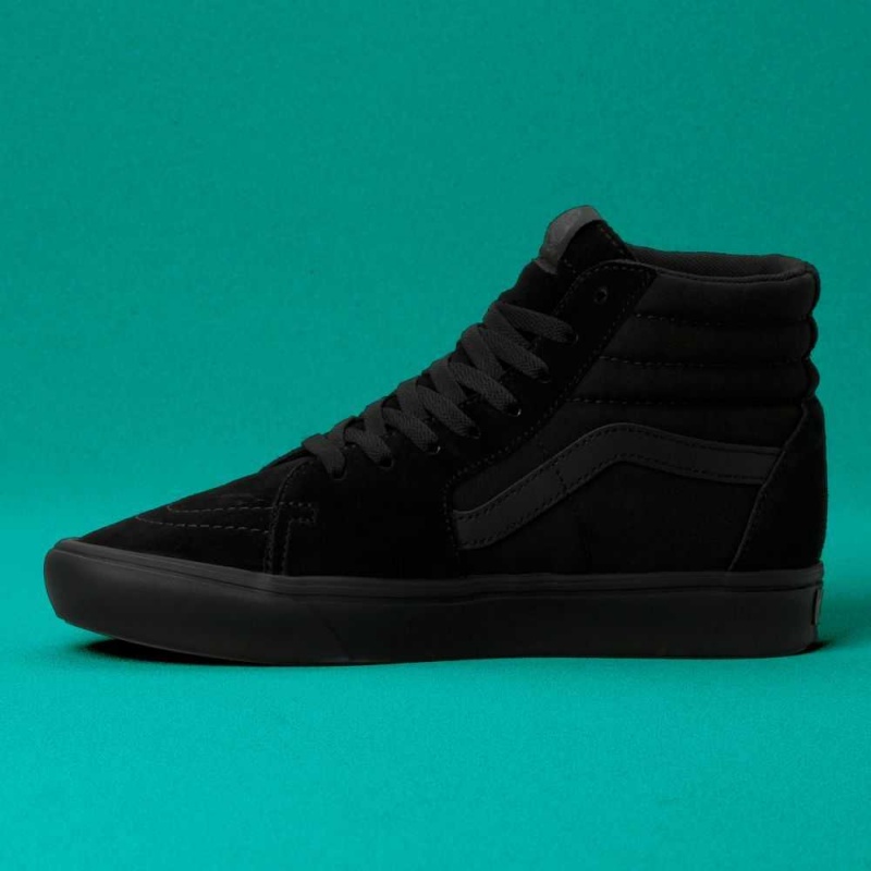 Vans ComfyCush Sk8-Hi Classic Damen Schwarz Schwarz | 17852MUVO