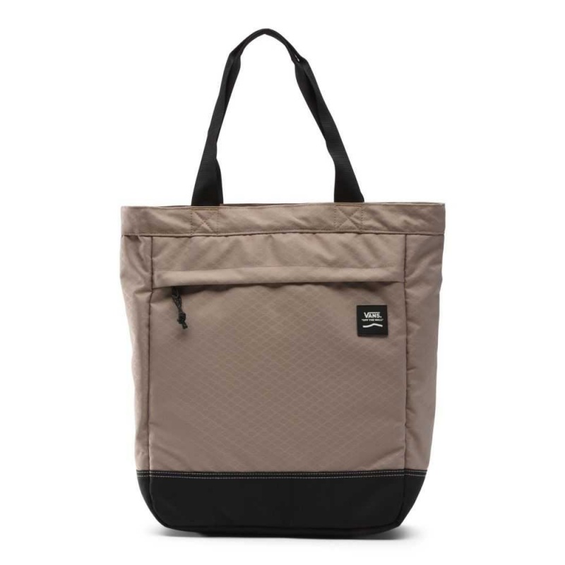 Vans Construct DX Tote Rucksäcke Damen Grau Braun | 36485MUJQ