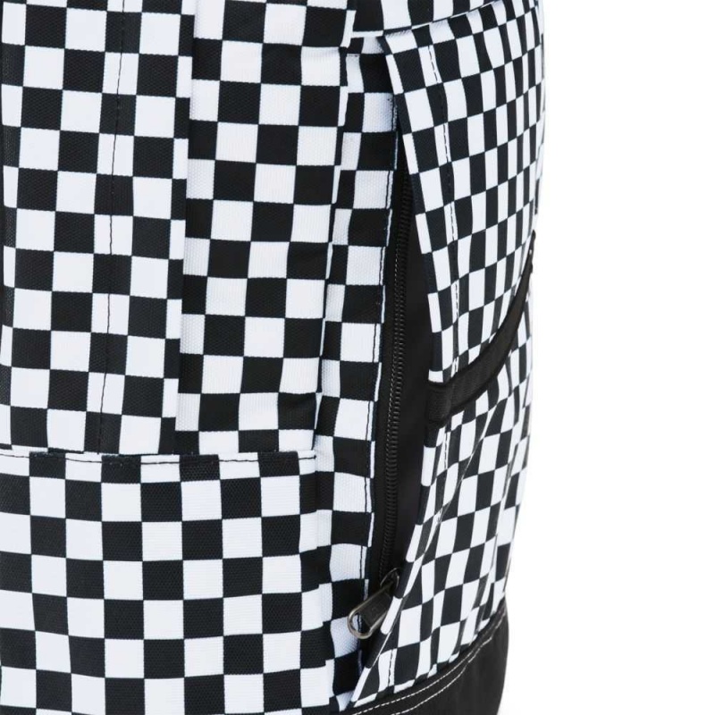 Vans Construct Skool Rucksäcke Damen Schwarz Weiß | 70349NDLG