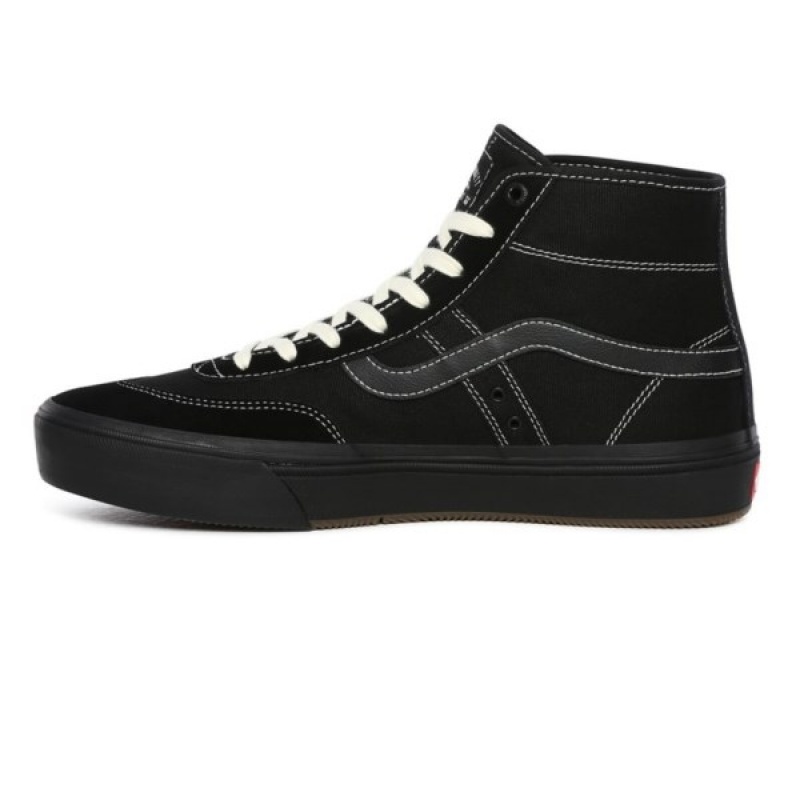 Vans Crockett High Pro Skateschuhe Herren Schwarz | 35294TFMU