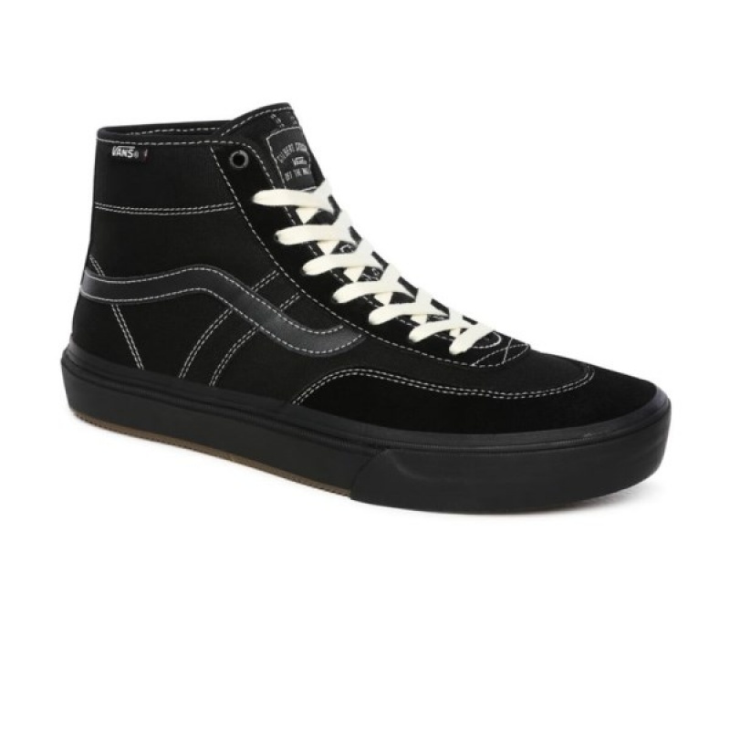 Vans Crockett High Pro Skateschuhe Herren Schwarz | 35294TFMU