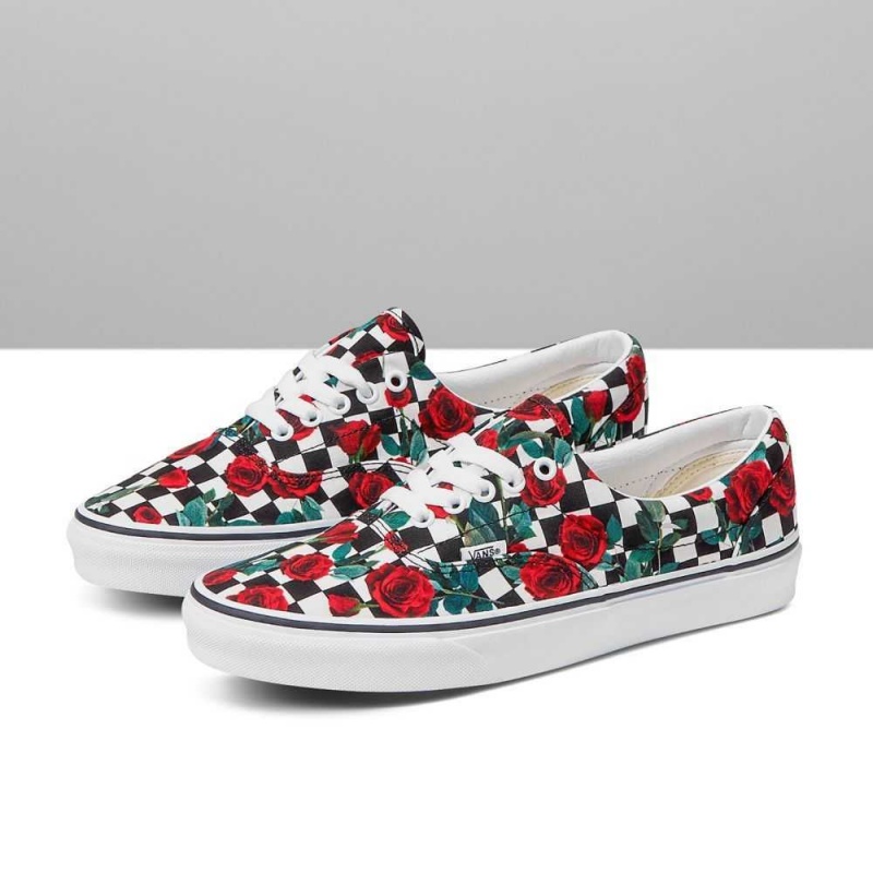 Vans Customs Checkerboard Roses Era Classic Damen | 71629NTRS