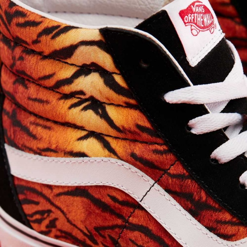 Vans Customs Tiger Stripes Sk8-Hi Classic Damen | 79182DMEZ