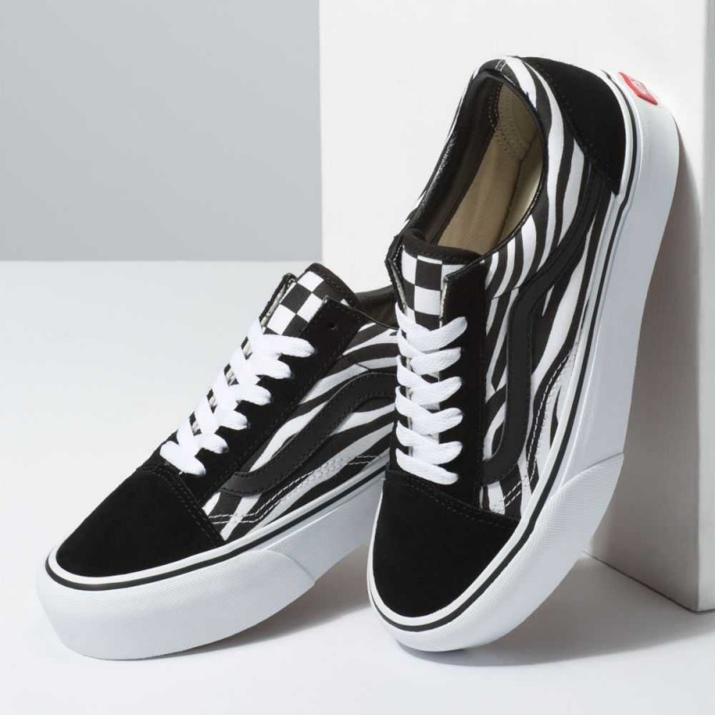 Vans Customs Zebra Old Skool Plattform Classic Damen | 89527HVTY