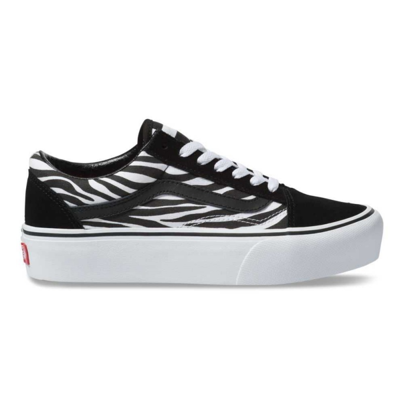 Vans Customs Zebra Old Skool Plattform Classic Damen | 89527HVTY