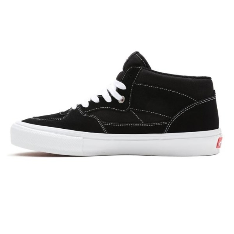 Vans Half Cab Skateschuhe Herren Schwarz Weiß | 02361HKZO